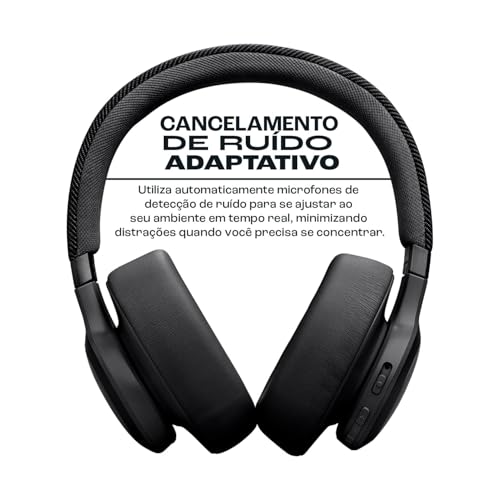 JBL, Fone de Ouvido Bluetooth JBL Live 770NC - Preto JBLLIVE770NCBLK glide