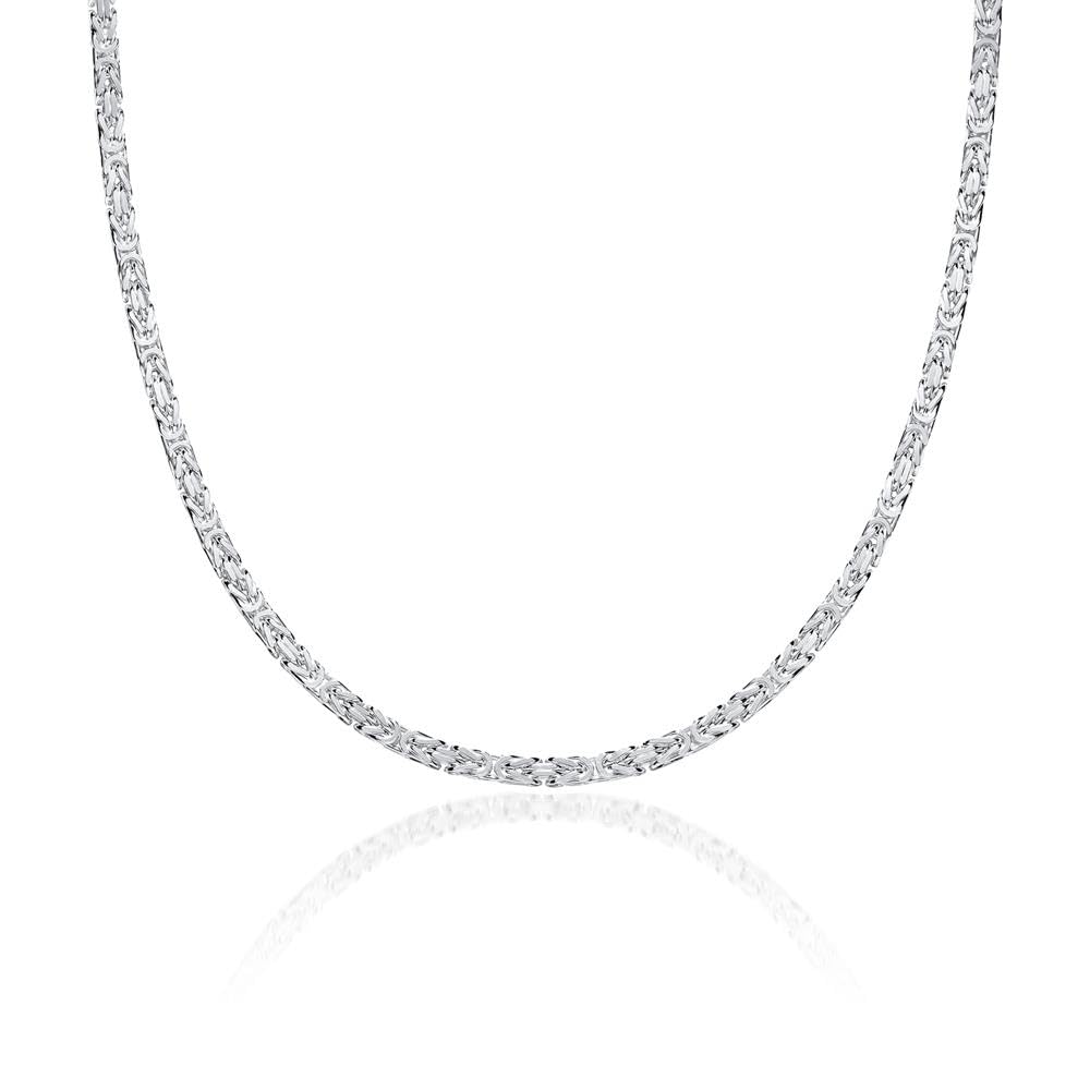 JEWLIX 925 Silber Königskette Herren Damen Halskette 2,5mm