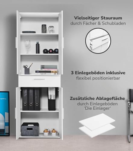 Mehrzweckschrank mokebo 60 cm Breite mit Schubladen