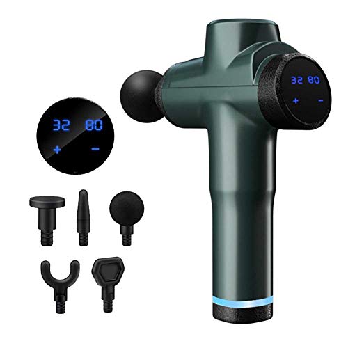 Preisvergleich Produktbild Massagepistole Deep Tissue, Beste Massagepistole Leise elektrische Muskelmassagepistole mit 6 Köpfen Deep Tissue Vibration Massagegerät, Percussion Massagepistole, für Nacken- und Hinterfußbeinmuskel