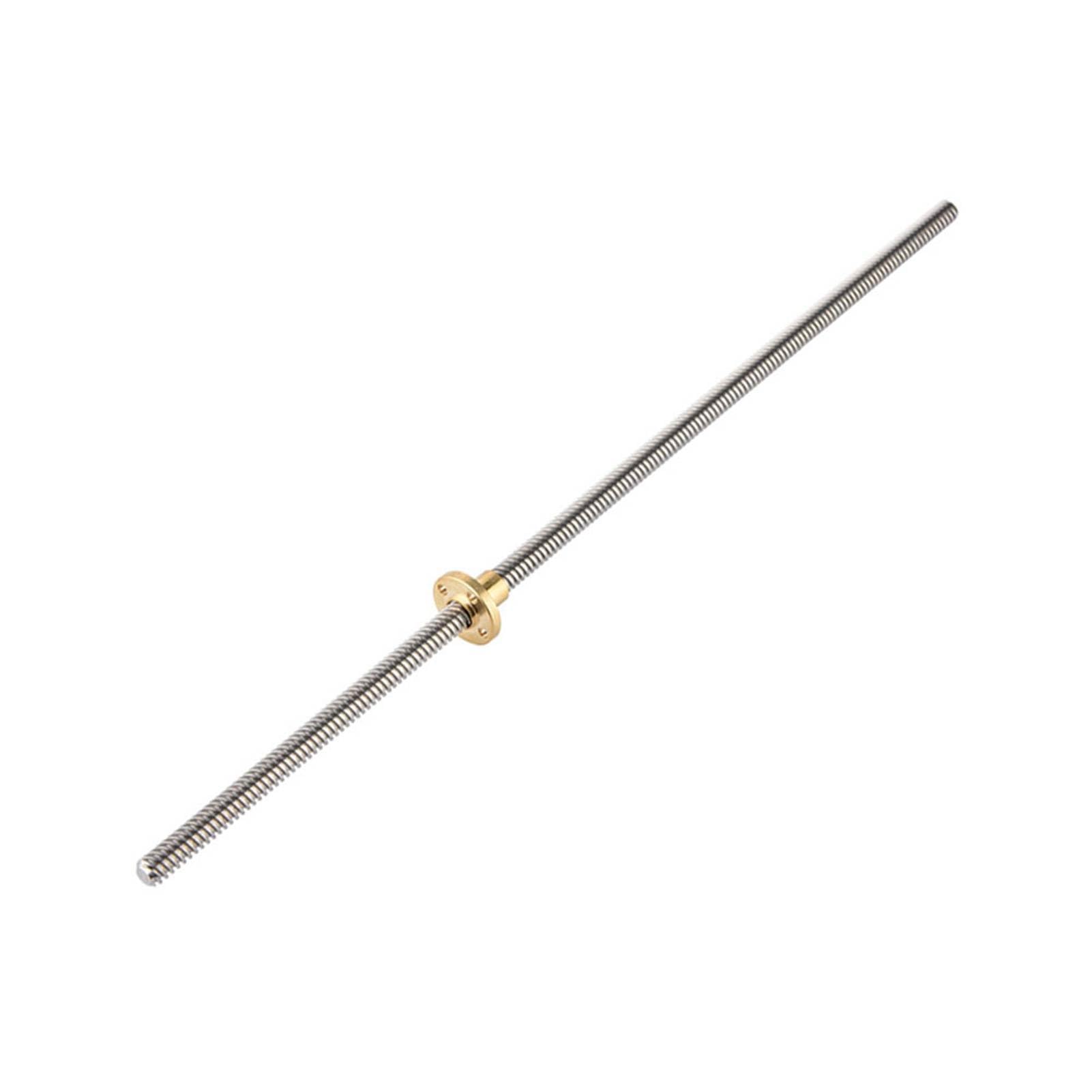 T8 8mm Trapézoïdal en Acier Inoxydable Tige Filetée Vis Mère écrou en Laiton Imprimante 3D (400mm)