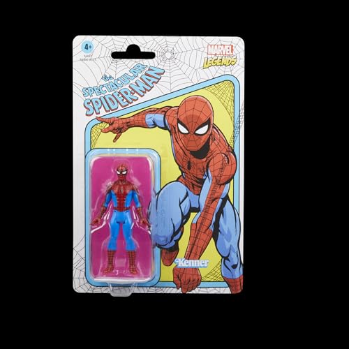 Marvel Legends Series Retro 375 Collection Spider-Man 3.75-Inch Action Figures, Multicolor, Small - Image 2