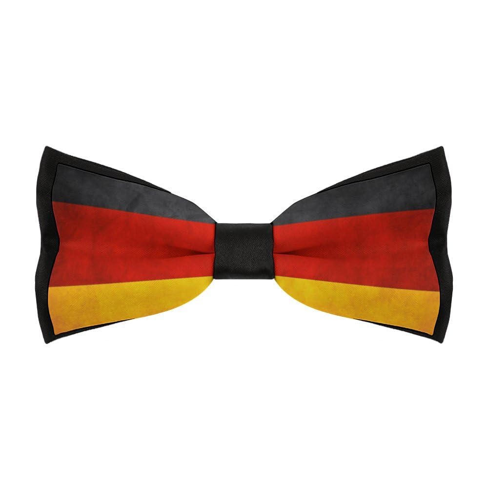 Cmagnifico Men's As Shown Pre-Tied Bow Tie, Germany Flag Bow Tie, Adjustable Neck Bowtie For Parties