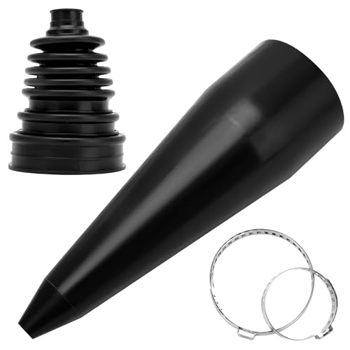 Achsmanschetten Faltenbalg Achsmanschetten Spreizer Antriebswelle manschette mit Metallschellen Universal Split Constant Velocity Gelenkmanschetten-Ersatzset Schwarz