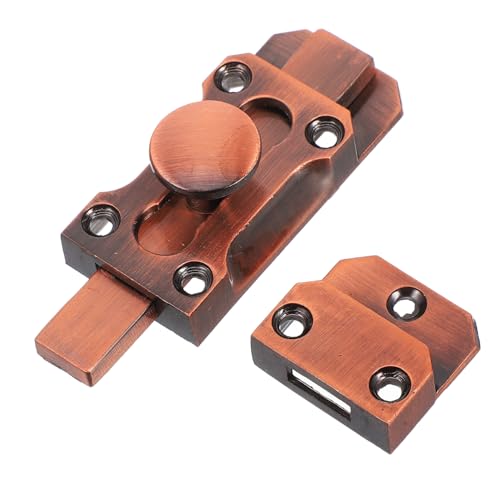 Garneck スライドドア用 ラッチ 鋳造亜合製 高耐久セキュリティロック フレンチドアやバスルーム パティオ 納屋のドアに 簡単設置可能 クラ