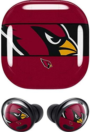 Skinit Decal Audio Skin Compatible with Samsung Galaxy Buds Pro - Officially Licensed NFL Arizona Cardinals Zone Block Design