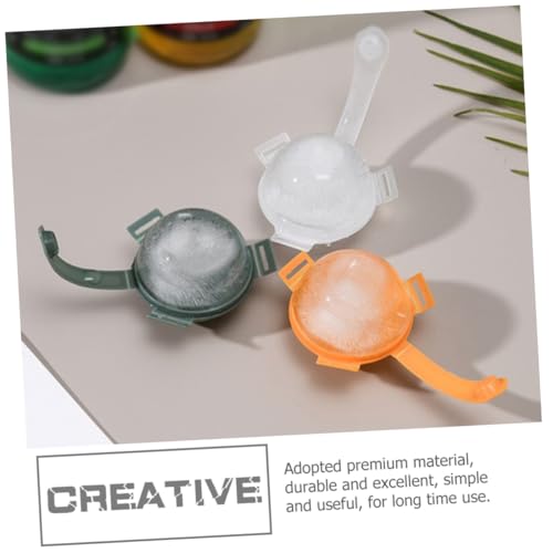 Molde plástico para esferas de hielo redondas verde miniatura 3