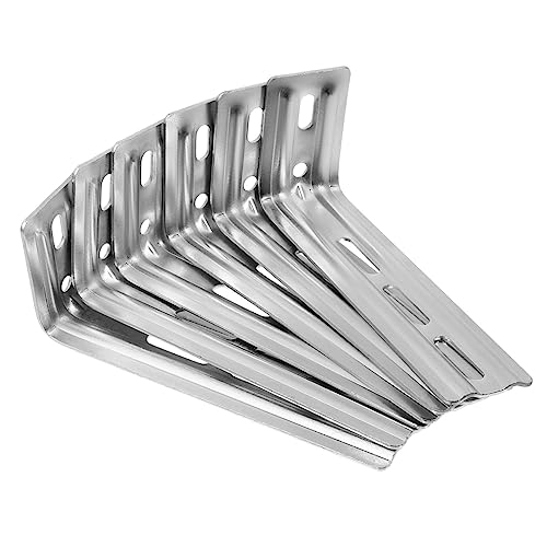 LIFKOME DIY Vertical Curtain Accessories Set 6pcs l Shaped Plates for Curtain Rod Hardware