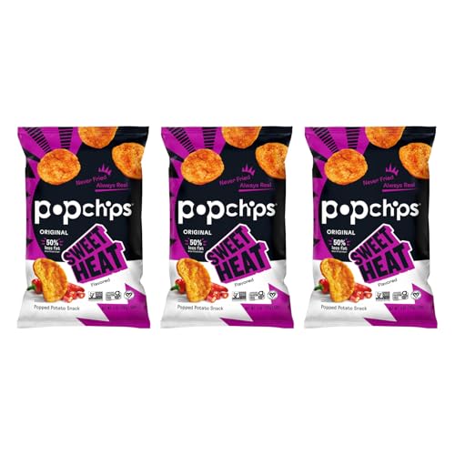 Popchips Potato Chips Sweet Heat 5 Oz (Pack of 3)