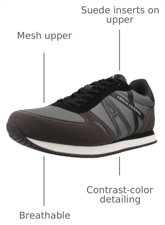 Image of Armani Exchange Men's Retro Running Sneaker
