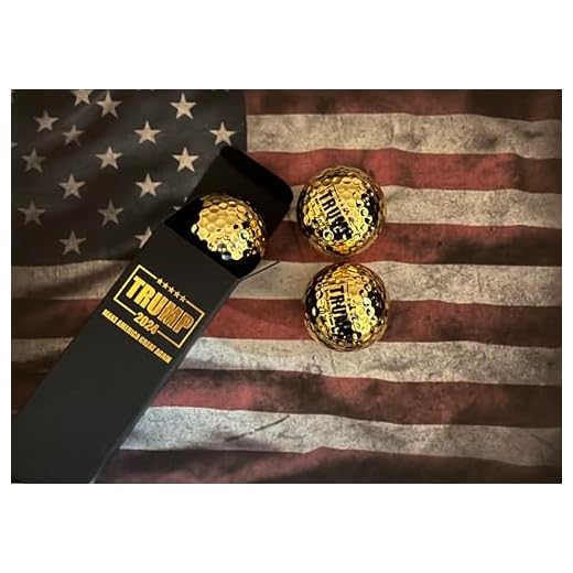 Trump 2024 Gold Golfballs