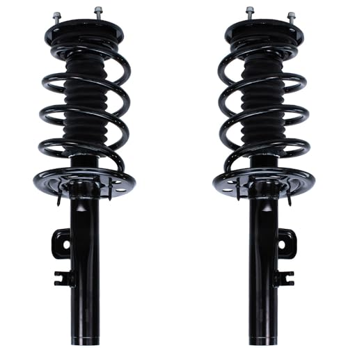 Image of Detroit Axle - Struts Shock Absorbers Kit for 2010 2011 2012 Ford Flex [Excluding Turbo Models], 2 Front Struts Coil Spring Assembly, 2 Rear Shock Absorbers, 4 Front Rear Sway Bar Links Replacement