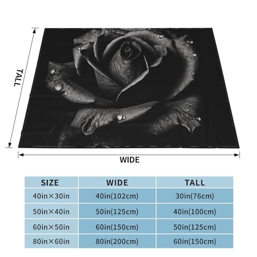 Couverture en microfibre douce rose noire fini les plaids rêches qui grattent - 3