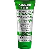 CREMA NATURAL DE CÁÑAMO PRO 100 ml, para articulaciones y músculos | Efecto frío | Cuello Hombros Codos Espalda Caderas Rodillas Muñecas Manos Pies | Aceite de cáñamo Mentol Romero Caléndula
