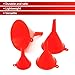 Zpana 4 PCS Car Oil Funnel Set, 4 Sizes Wide Mouth Automotive Gas Funnel for Filling Gasoline, Engine Oil, Multifunctional Vehicle Accessories, Universal for SUV, Truck, Sedan