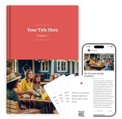 Cartes de démarrage de conversation Storied Journal pour un livre d'histoire familiale précieux