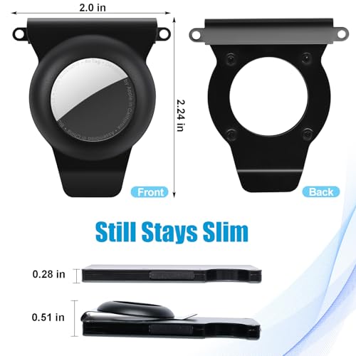Slim Airtag Holder for Metal Wallets | Anti-Lost Money Clip | Minimalist Apple AirTag Case for Slim/Metal Wallets Accessories3
