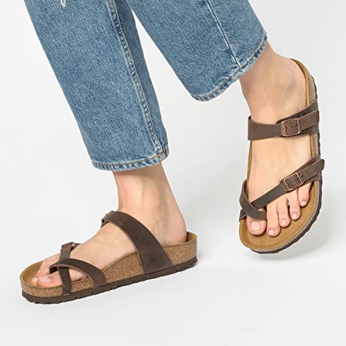 Birkenstock Schuhe Mayari geöltes Nubukleder Schmal2