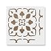 Lydia Tile Stencil - Reusable Floor & Backsplash Mediterranean Tile Stencils for Home Decor, Furniture, and Walls 16"x16"