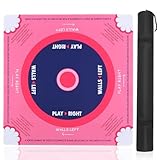 Mahjong Mat,Gift for All Mahjong Lovers,Thickened Waterproof Non-Slip Noise Reducing Board Game Mat with Black Carrying Bag, Suitable for Mahjong, Solitaire, Board Games, Dominoes Games(Powder)