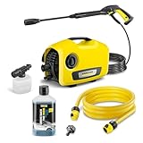 ケルヒャー(Karcher) 【これだけで始められる洗車セット】高圧洗浄機 K2サイレントBC 静音機能3 m 水道ホースセット3 in 1 ウルトラフォームクリーナーフォームノズル【4点セット】