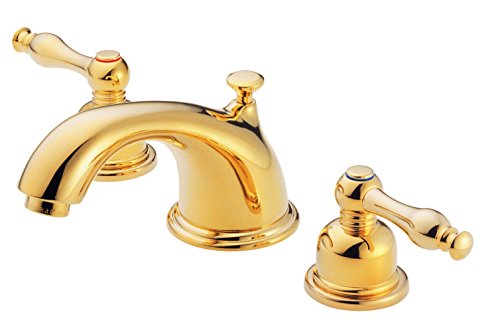 Product Image of the Danze D304155PBV Sheridan Two Handle Widespread Lavatory Faucet, Polished Brass PBV