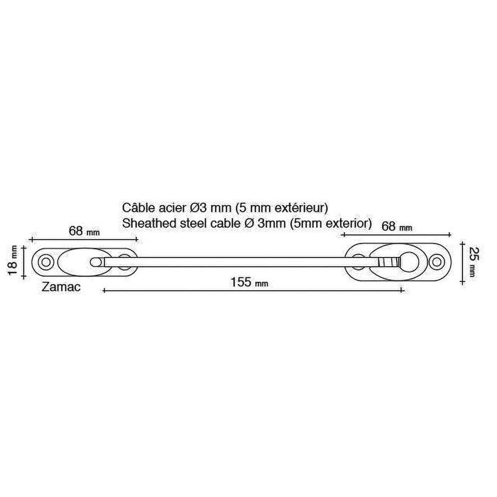 Entrebâilleur de porte Secury'Cable
