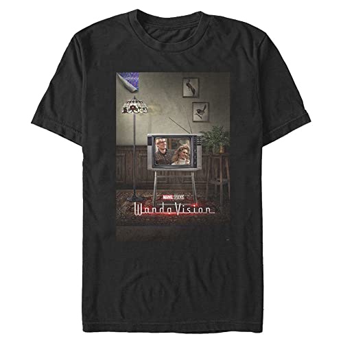 T-Shirt Marvel WV Années 80 Noir 4XL Grande Taille Tall Homme Coton Vintage