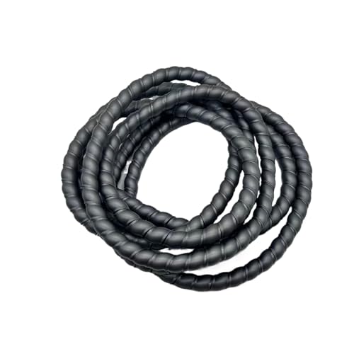 Image of GRASAKY 1 Meter Spiral Cable Protection Sleeve Wire Wrap Organizer 8mm to 16mm Cables Winding Water Tube Cover protect sleeve(Grey,ID 8mm)