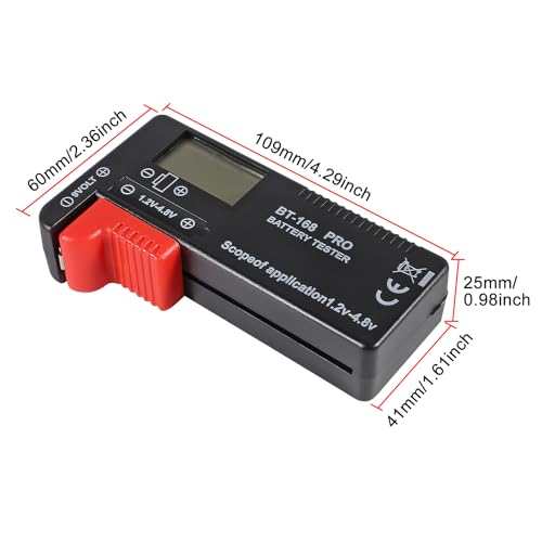 Umlife UM-203227_1 2 Pack Battery Tester,Digital Lcd Universal Battery Tester thumb #1