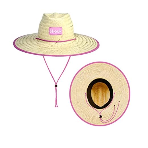 Chapéu de Palha Nacional Viés Rosa Feminino Masculino Surf de Praia Saida Sol Verão Moda Piscina Unissex Aba Larga Redondo Palha Natural de Folha de Carnaúba na Moda Proteção Solar UV Pescador