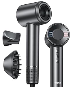Bopcal Ionen Föhn,160000 U/min High-Speed Haartrockner, 500 Millionen Ionen Fön mit Diffusor Verwendet für Schnelles Trocknen, Professioneller Reisehaartrockner für Hause, Salon, Geschenk, 12 Modi