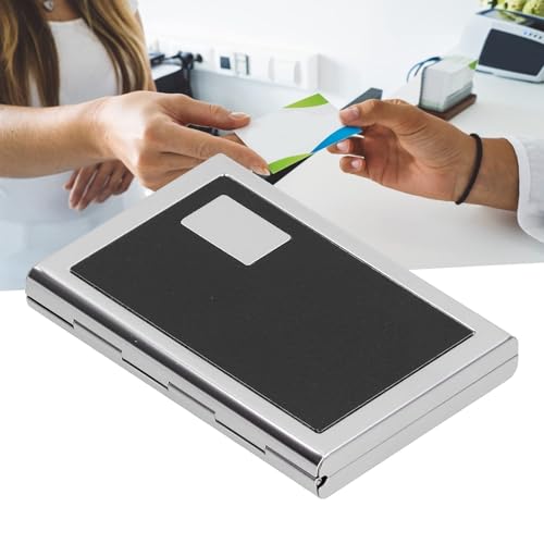Jwthee 6 Slot Antimagnetic Stainless Steel Card Wallet, Black - Image 6