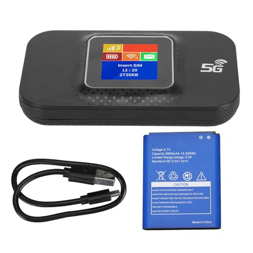 Image of EBTOOLS Mobile Hotspot, 4G LTE Mobile Hotspot with SIM Card Slot, Up to 10 Users, Network Router, Portable Router for Phone Tablet Laptop (Black)