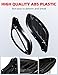 Amazicha Black Adjustable Air Deflector Kit Side Wing Deflectors Fairing Air Deflector Compatible for Harley Touring Street Glide, Electra Glide, Trike, Ultra Classic, CVO 1996-2013