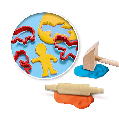 SES Creative, My First Dough Mega Set including Tools, 7 Pots of Clay Play Dough and Activity Cards - Image 3