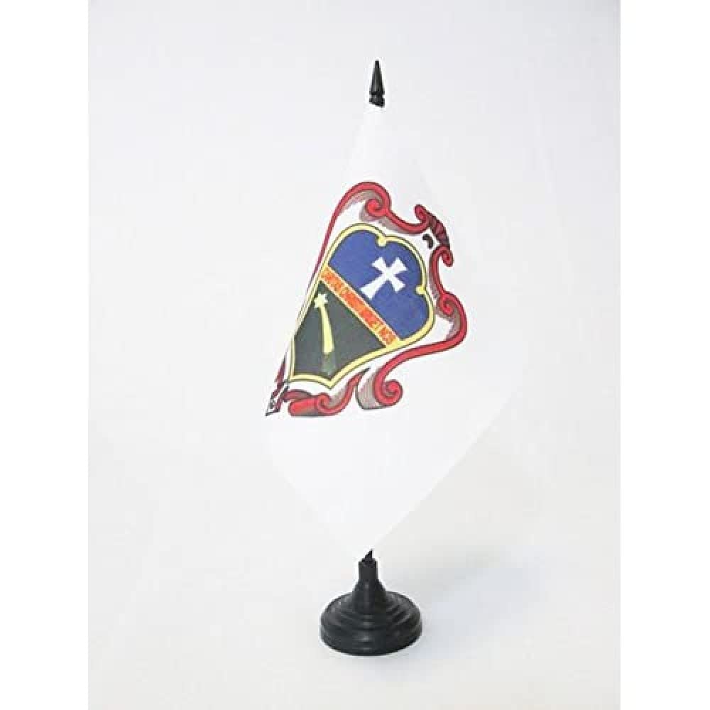 AZ FLAG, Society of the Catholic Apostolate Table Flag 5'' x 5'', Pallottines Office Mini Banner 100% Polyester 15 x 15 cm