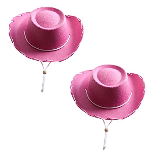 pink felt cowboy hat