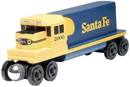 Whittle Shortline Railroad Santa Fe Yellowbonnet GP-38 Diesel Engine - Wooden Toy Train