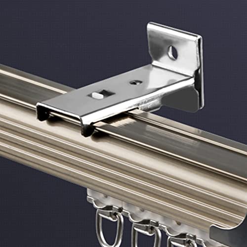Track Wall Mount Brackets （4 pcs）,TOM TOOL Upgraded Aluminum Curtain Track -Special Accessories for Medium square rail
