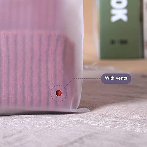 Pobuu 25 Pack Zip-Lock Travel Storage Bag,5 Mixing Size Luggage Pouch Bags Organizer Hospital Bag Space Saving Bags for Clothes Shoes Home Hospital School Trip