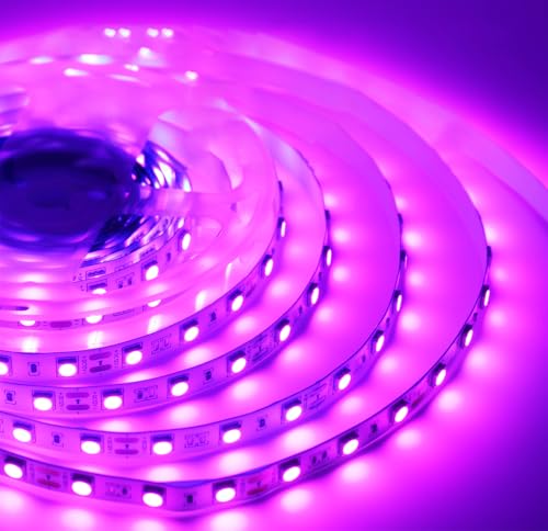iNextStation Pink LED Strip Lights 5M 12V SMD5050 Cuttable LED Tape Light