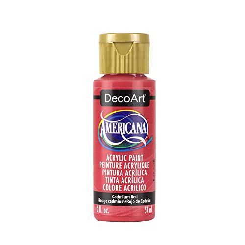 Image of DecoArt Americana Acrylic Paint, 2-Ounce, Cadmium Red