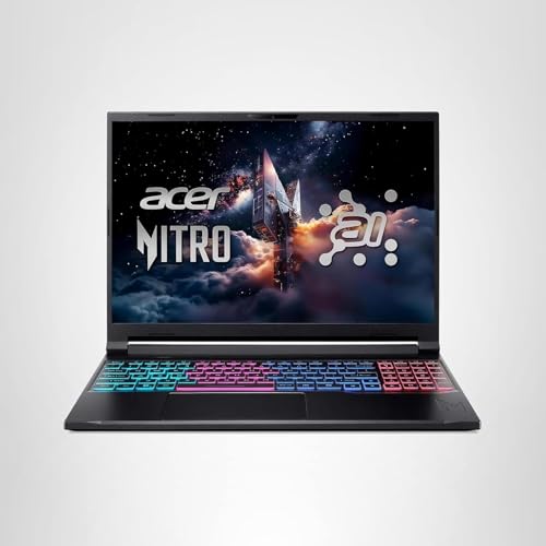 acer Nitro V 16S AI Gaming Laptop | Intel Core 7 240H Processor | NVIDIA GeForce RTX 5060 Laptop GPU (572 AI Tops) | 16' WUXGA IPS 180Hz Display | 32GB DDR5 | 1TB Gen 4 SSD | Wi-Fi 6 | Win11 Pro