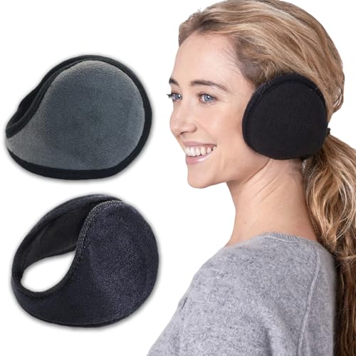 OYIWINMI 2 Stück Ohrenwärmer Damen,Ohrenschützer Wind Fahrrad,Ohrwärmer Erwachsene Winter Damen,Earmuffs Mädchen,Ear Warmer Für Laufen, Yoga, Skifahren, Fahrrad, Ohrabdeckung