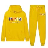 Genérico Chandal Trapstar Chaqueta Trapstar Hombre Marca+Trapstar Trapstar+Spain Chándal Hombre Completo Negro Chándal Trapstar Chandal De Manga Larga Trapstar Pantalones Padel Hombre Amarillo Xl