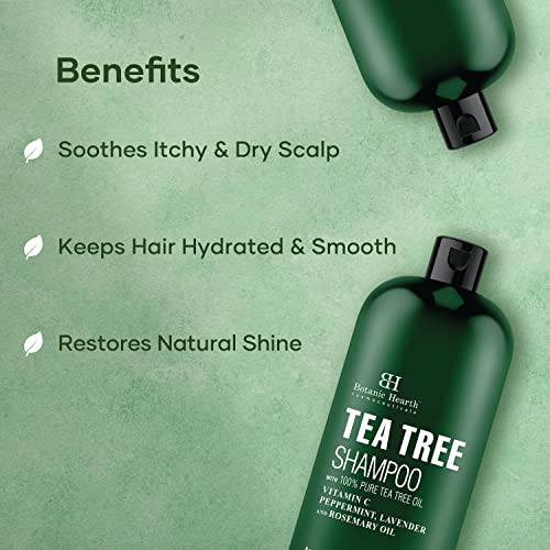 Botanic Hearth 850001249454 Tea Tree Shampoo, Vitamin C, Peppermint, Lavender And Rosemary Oil, Fights Dandruff And Dry Scalp thumb #2