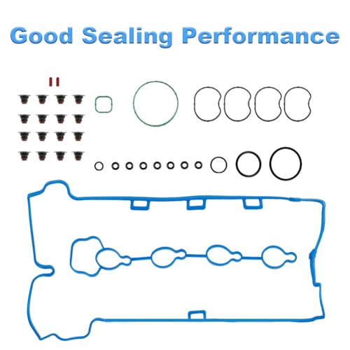 Image of Cylinder Head Gasket Set with Bolts Compatible with Buick Lacrosse Regal Verano, Chevy Captiva Sport Equinox Malibu Impala Orlando, GMC Terrain 2010-2017 2.4L L4 Replacement for HS26517PT