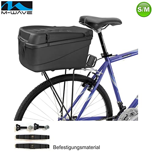 M-Wave Amsterdam Easy Box S/M (5 Ltr.) Fahrradkoffer Fahrradbox inkl. Fahrradklingel