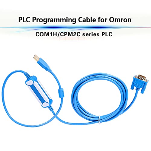 Câble de programmation PLC USB bleu cordon flexible 3m compatible CPM2C Changor
